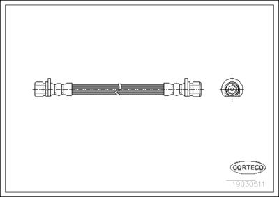 Brake Hose CORTECO 19030511