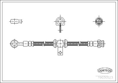 Brake Hose CORTECO 19030523