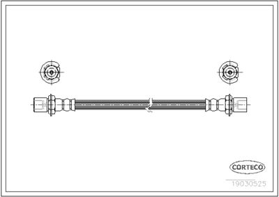 Brake Hose CORTECO 19030525