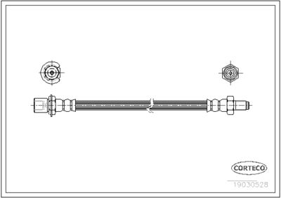 Brake Hose CORTECO 19030528