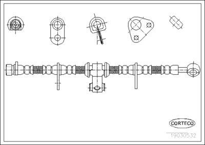Brake Hose CORTECO 19030532