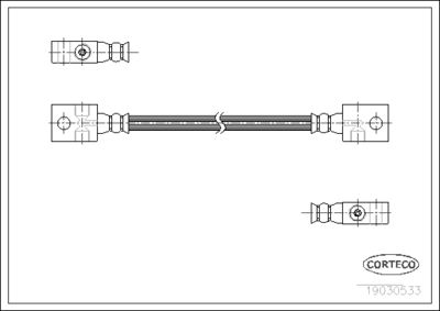 Brake Hose CORTECO 19030533