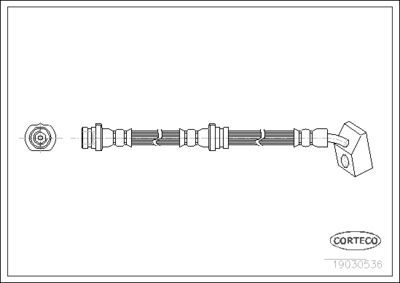 Brake Hose CORTECO 19030536