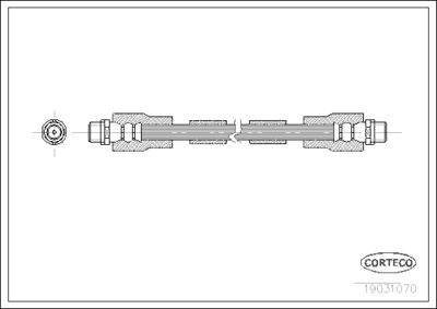 Brake Hose CORTECO 19031070