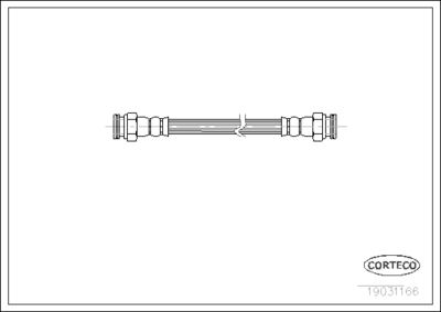 Brake Hose CORTECO 19031166