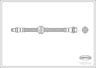 Brake Hose CORTECO 19031168