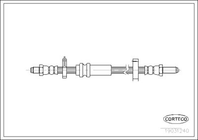 Brake Hose CORTECO 19031240