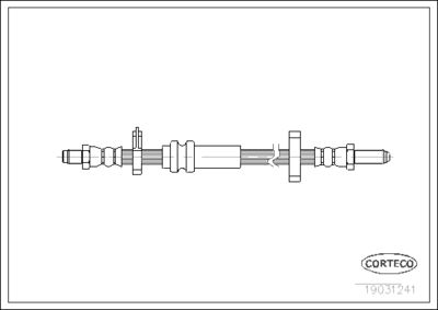 Brake Hose CORTECO 19031241