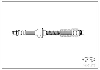 Brake Hose CORTECO 19031273