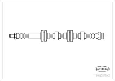 Brake Hose CORTECO 19031593
