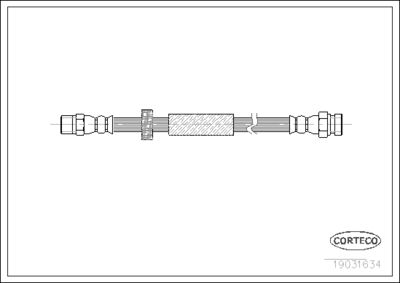 Brake Hose CORTECO 19031634