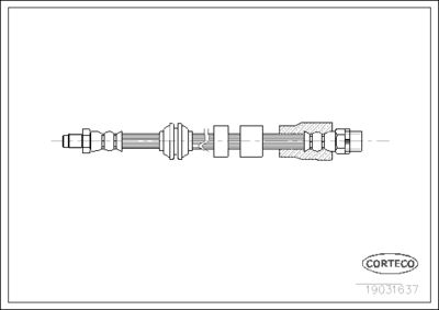 Brake Hose CORTECO 19031637