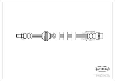 Brake Hose CORTECO 19031638