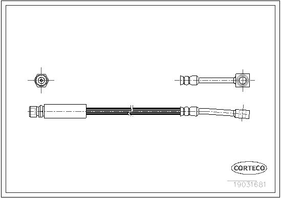 CORTECO 19031681 Brake Hose
