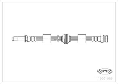 Brake Hose CORTECO 19031689
