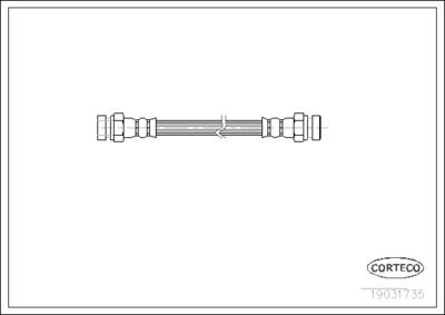 Brake Hose CORTECO 19031735