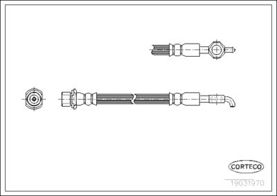 Brake Hose CORTECO 19031970