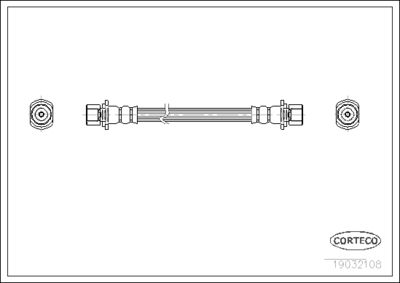 Brake Hose CORTECO 19032108