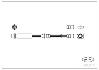 Brake Hose CORTECO 19032113