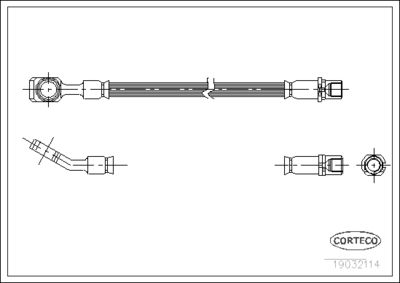 Brake Hose CORTECO 19032114