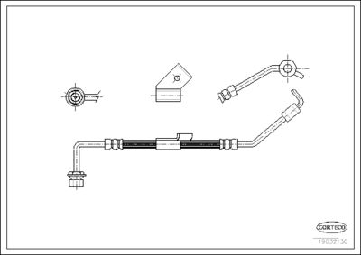 Brake Hose CORTECO 19032130