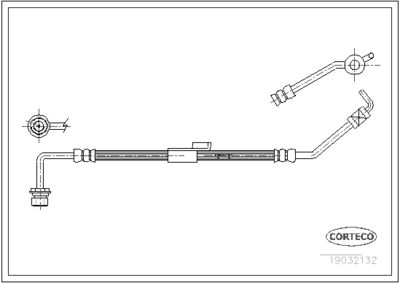 Brake Hose CORTECO 19032132