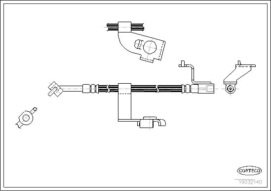CORTECO 19032140 Brake Hose