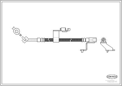 Brake Hose CORTECO 19032141