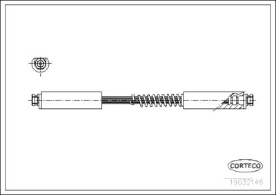Brake Hose CORTECO 19032146