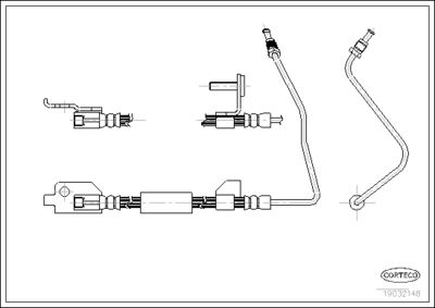 Brake Hose CORTECO 19032148