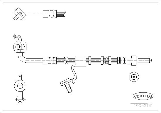 CORTECO 19032161 Brake Hose