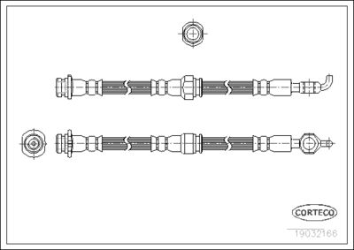 Brake Hose CORTECO 19032166