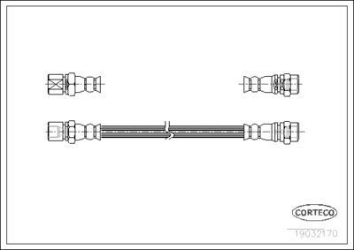 Brake Hose CORTECO 19032170