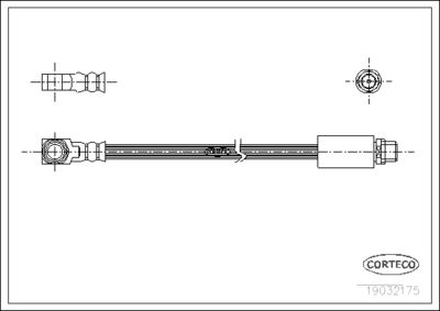 Brake Hose CORTECO 19032175