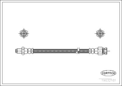 Brake Hose CORTECO 19032181