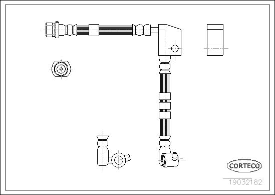 CORTECO 19032182 Brake Hose