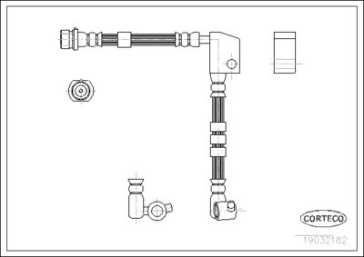 Brake Hose CORTECO 19032182