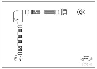 Brake Hose CORTECO 19032186