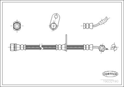 Brake Hose CORTECO 19032190