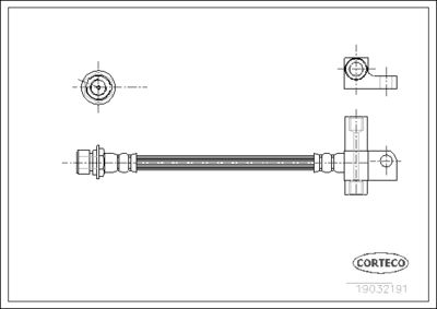 Brake Hose CORTECO 19032191