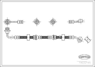Brake Hose CORTECO 19032195