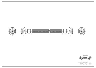 Brake Hose CORTECO 19032198