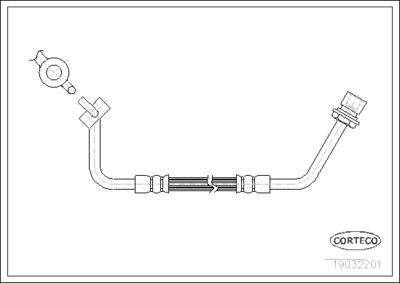 Brake Hose CORTECO 19032201