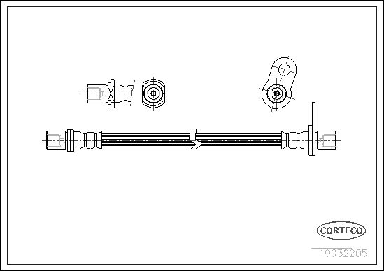 CORTECO 19032205 Brake Hose