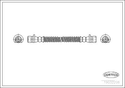 Brake Hose CORTECO 19032206