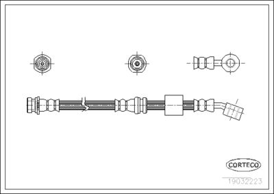 Brake Hose CORTECO 19032223