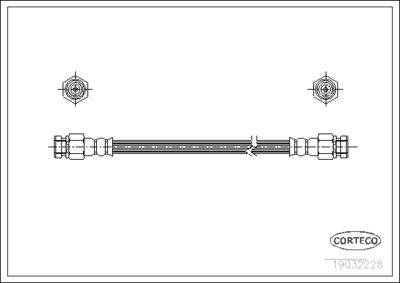 Brake Hose CORTECO 19032228