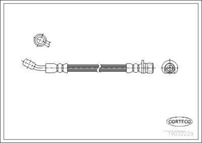 Brake Hose CORTECO 19032229