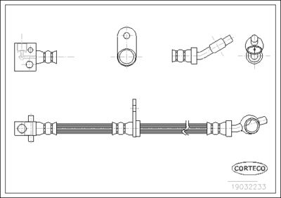 Brake Hose CORTECO 19032233
