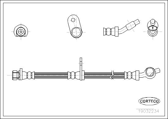 CORTECO 19032234 Brake Hose